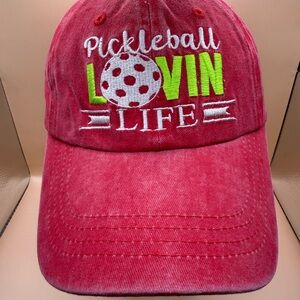Unisex Adult Red Pickleball Lovin Life Cap